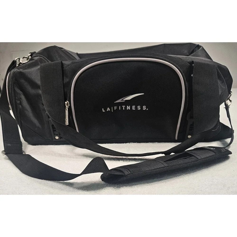 OGIO Black Dome Duffle Gym Bag Ventilated Athletic Equipment Bag